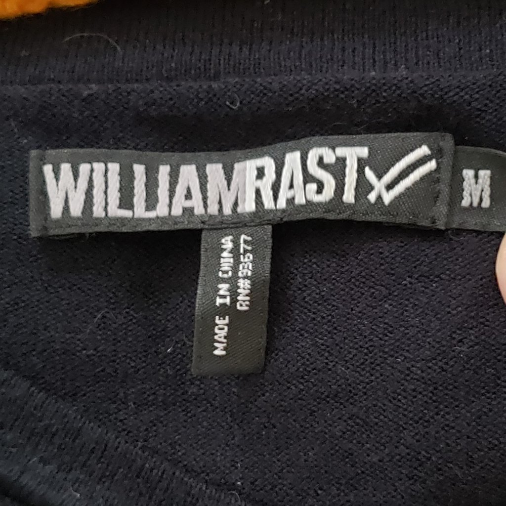 William Rast Black V Neck Sweater Knit Top